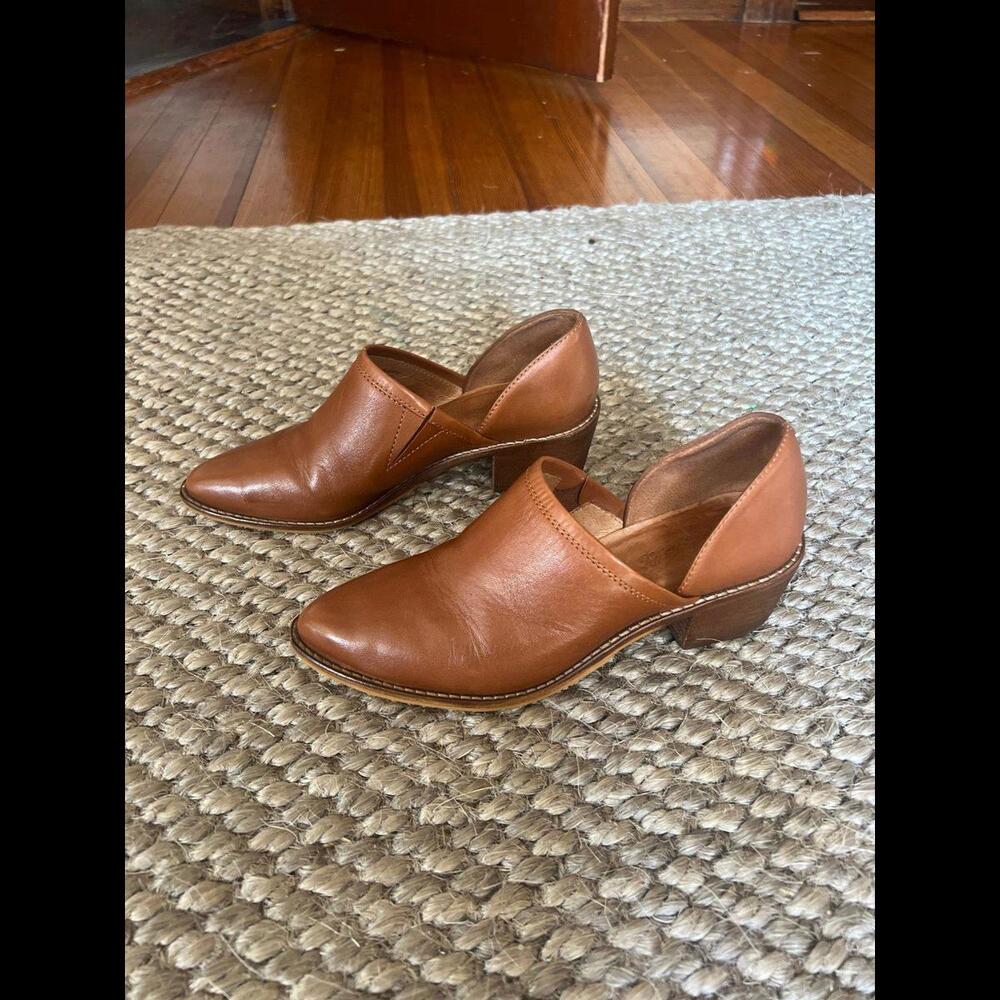 Gorgeous brown leather Madewell the Brady booties  6.5